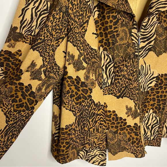 Vintage Animal Print Blazer Jacket - Picture 6 of 11